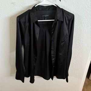 Banana Republic Black Button-Up Shirt